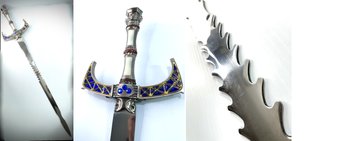 Large Stainless Steel Medieval Sword