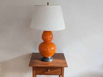 Modern Orange Lamp With Shade