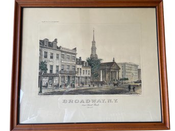 Vintage Broadway N.Y Framed Print.