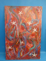 Oil Painting On Canvas Original Signed Verre