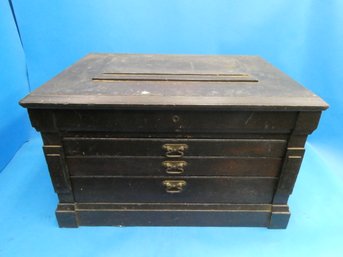 Antique Jewelry Storage Box Chest