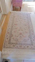 Oriental Throw Rug With Floral Design