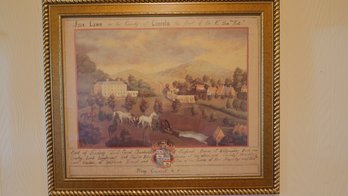 Vintage Scenes County Of Lincoln And Horsemen Prints