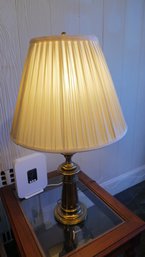 Matching Lamps With Pleated Ivory Shades