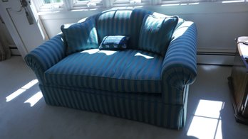 Green Striped Love Seat