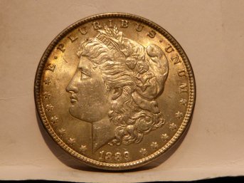 1889 US Morgan Silver Dollar Coin - Exceptional Condition -