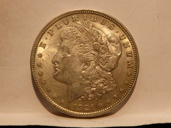 1921 US Morgan Silver Dollar  Coin - Exceptional Condition -