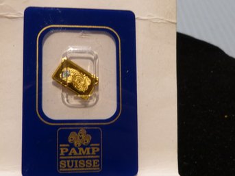 Pamp Suisse Gold Bar   1 Gram  Fine Gold  999.9 Numbered / Assayed