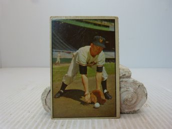 Vintage Original 1953 Bowman Davey Williams Baseball Card