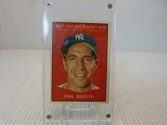 Original Vintage 1961 Topps Phil Rizzuto Baseball Card