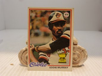 Original Vintage 1978 Topps Eddie Murray Rookie Baseball Card     A