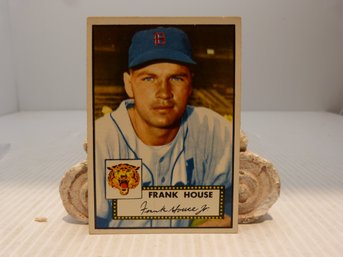 Original Vintage 1952 Topps Frank House Baseball Card