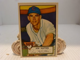 Original Vintage 1952 Topps Joe Hatten Baseball Card