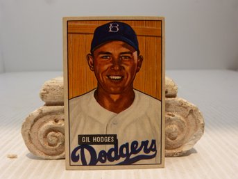 Vintage Original 1951 Bowman Gil Hodges Baseball Card