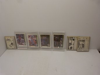 Lot Of (7)  Vintage Original 1989 Upper Deck Error Baseball Cards  -Print Overs - Blank Back
