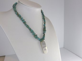 Carolyn Pollack Sterling Silver & Turquoise Necklace / Pendant