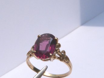 Gorgeous 14K Yellow Gold & Pink Tourmaline Ring