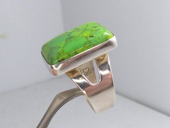 Massive  Sterling Silver & Turquoise Ring