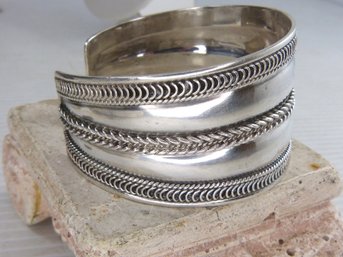 Huge Sterling Silver Cuff Bracelet