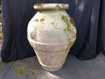 Large Antique Concrete Ovoid Flower Urn #2