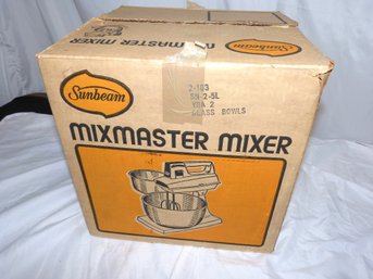 Vintage Sunbeam Mixmaster Unused Mixer In Box