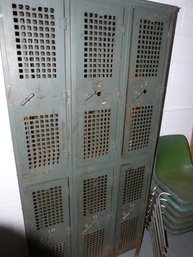 Large Vintage Industrial Style Metal Locker  H&H New Britain