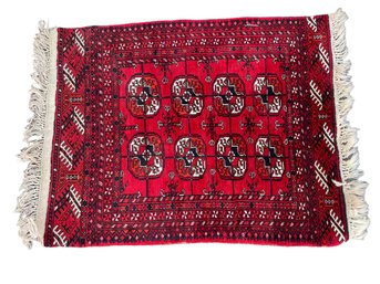 Vintage Small Persian Rug Carpet  Mat. 28' X 38' . (  #5  )