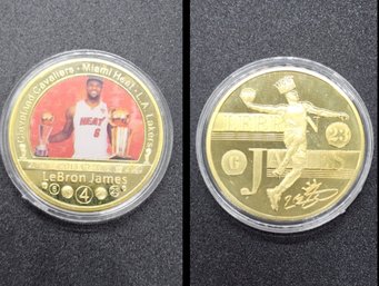 High Quality Lebron James 2 Sided Collectors Coin