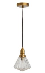 Soho House Emme Pendant Light In Brass