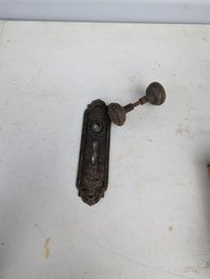 Antique Door Handle And Plate