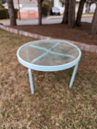 Vintage Blue Patio Table