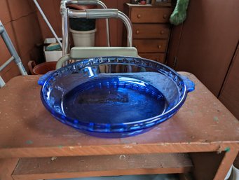 Blue Pyrex Pie Plate