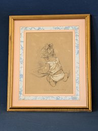 Signed Illustration By Listed Artist Florence Pearl England Nosworthy