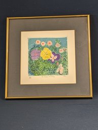 Signed And Numbered Pansies And Pinks By Connecticut Artist Bill And Linda Neely (PTL)