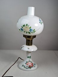 Painted Milk Glass