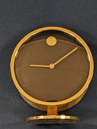 Mid Century Modern Howard Miller 'Museum Clock' By Nathan George Horwitt West Germany Clock