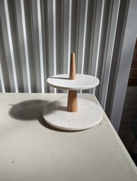 Marble Two Tier Stand