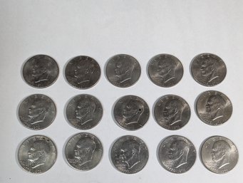 Bi Centennial Eisenhower Dollar Lot Of 15