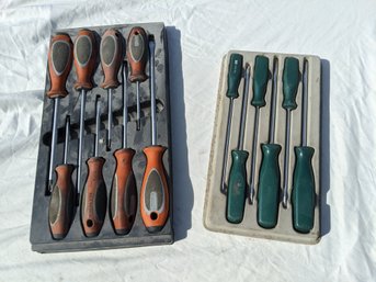 Grouping Of Two Sets Of Screw Drivers By SuperKrome And Matco