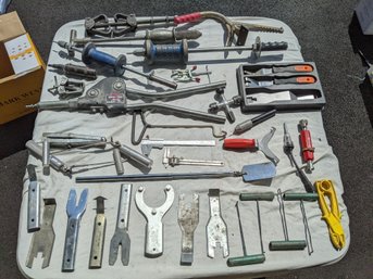 Collection Of Tools For Auto Body Repair Lot #10