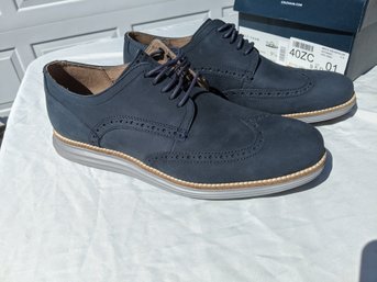 Pair Of New Cole Haan Mens Size 9.5 Dress Shoes Blue