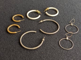 Collection Of Four Hoop Earrings