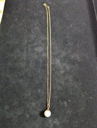 14K Pearl With Chain