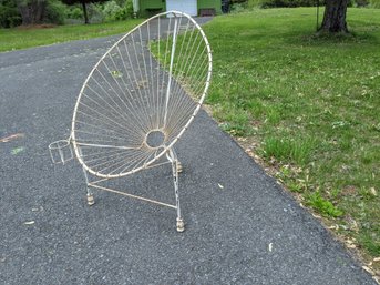 Wrought Iron Patio Hoop Chair 2 Of 2