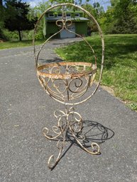 Wrought Iron Plant Stand Basket