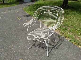 Wrought Iron Wire Garden Chair