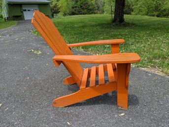Vintage Orange Adirondack Chair 1 Of 2