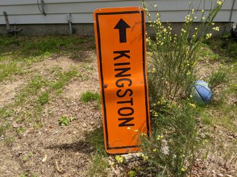 Orange Kingston Sign
