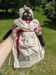 Cloth Folk Art Black Doll #1