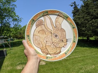 Signed Rabbit Plate